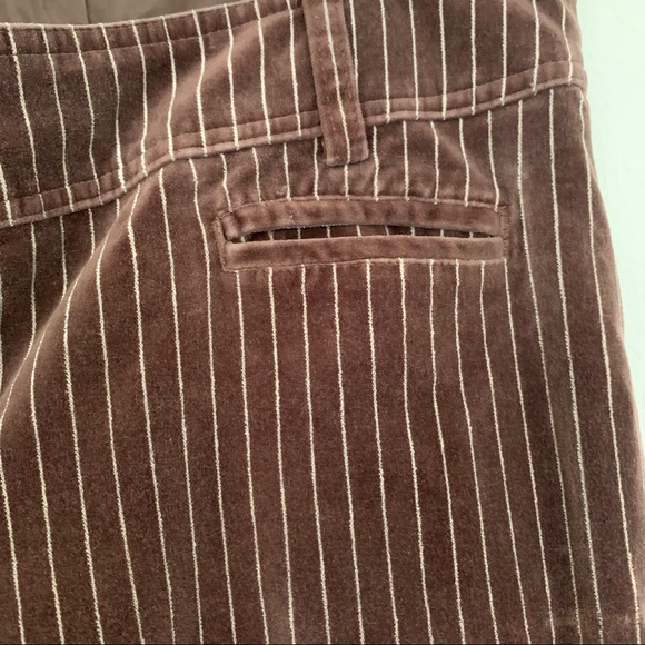 H&M Divided Brown Velvet Stripe Wide Leg Pants - Picture 6 of 16